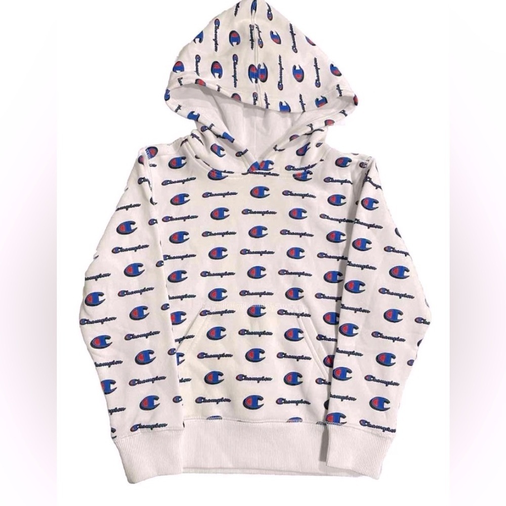 Kids Champion All Over Print Fleece Hoodie